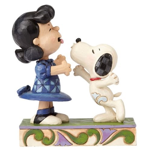 Peanuts Jim Shore Snoopy Kissing Lucy Statue